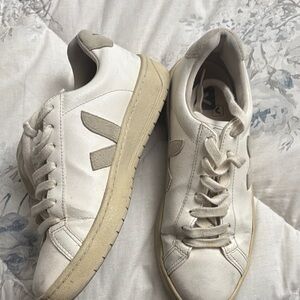 Veja White and Gray Women's Sneakers